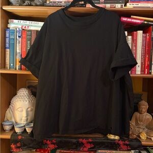 Boxy Black T-Shirt